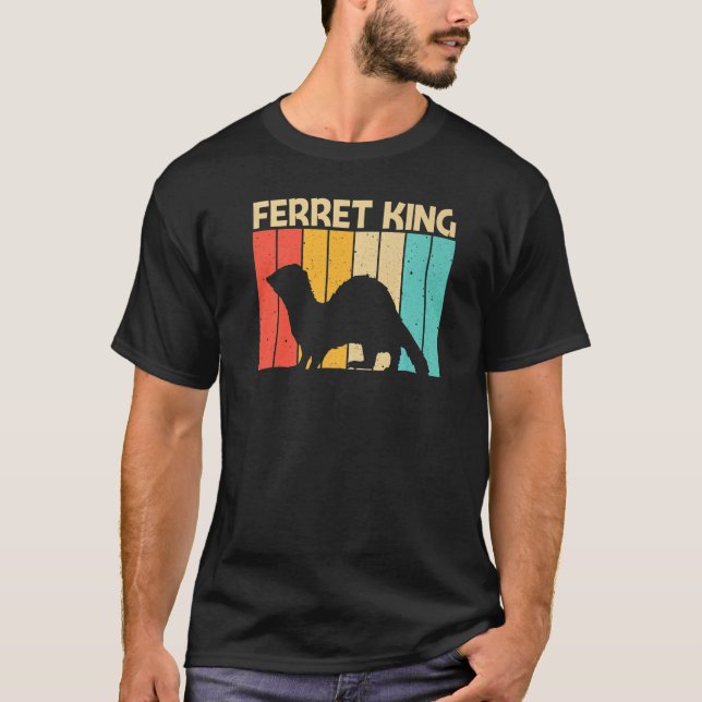 Cool Ferret For Men Boys Dad Ferret  Pet Animal T Shirt (Framsida)