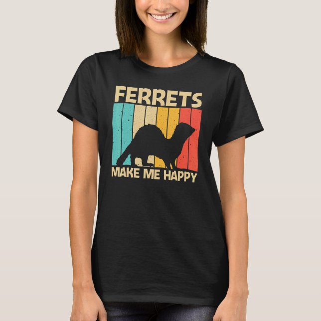 Cool Ferret For Men Women Ferret   Pet Animal T Shirt (Framsida)