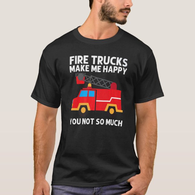 Cool Fire Truck For Men Women Kids Firetruck Firef T Shirt (Framsida)