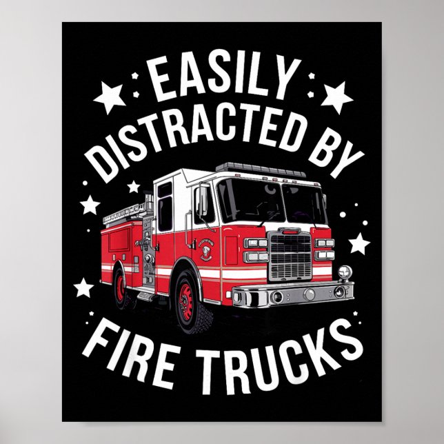Cool Firefighter Design For Men Women Firemen Fire Poster (Framsidan)