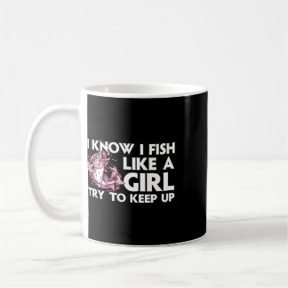 Cool Fiske För Kvinnor Flickor Öring Angler B Fisk Kaffemugg