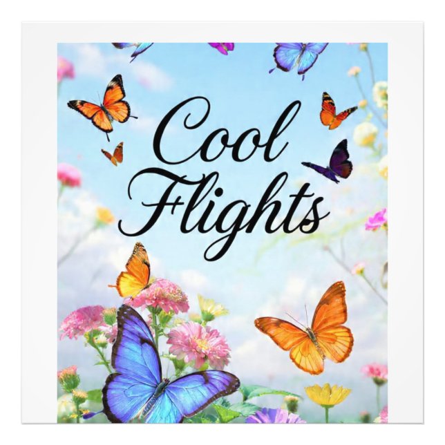 Cool Flights Fjäril Fototryck (Framsidan)