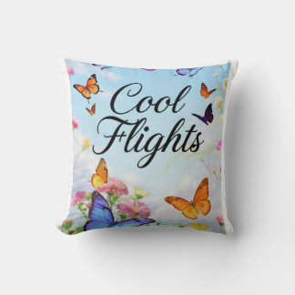 Cool Flights Fjäril Kudde