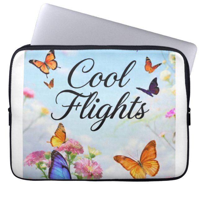 Cool Flights Fjäril Laptop Fodral (Framsidan)