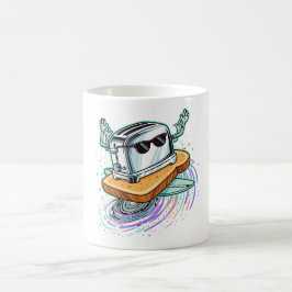 Cool flygande toaster på Toast kaffemugg