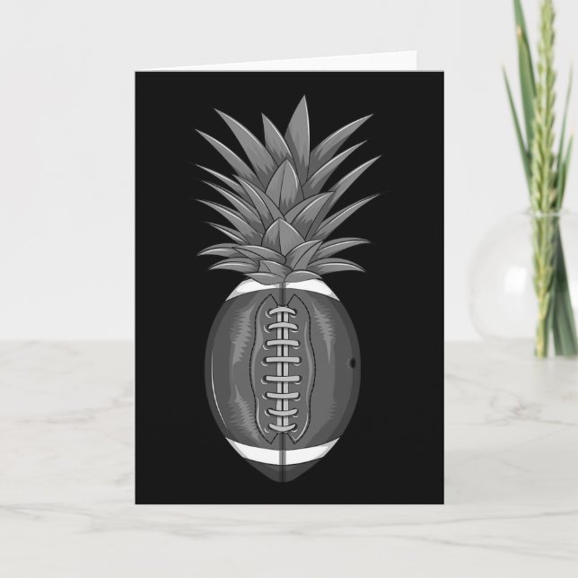 Cool Footbyll Pineapple Funny Kick Byll Fan Athlet Kort (Framsida)