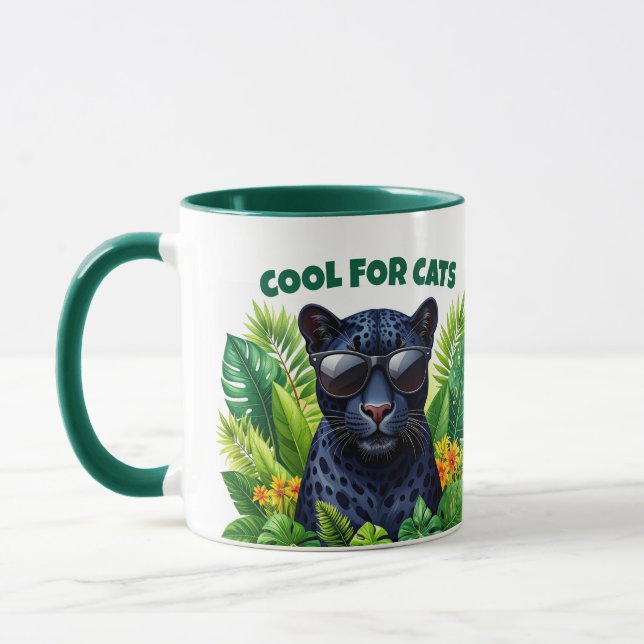 Cool for Cats Jaguar  Eco Humor – ELGIS Mugg (Vänster)