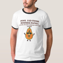 Cool & Fresh Sommar Papaya Karaktär T Shirt