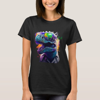 Cool fun dinosaur Rex with sunglasses T Shirt
