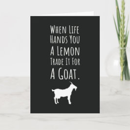 Cool Funny Goat Cards Farm Animal Farmer Humor Kort
