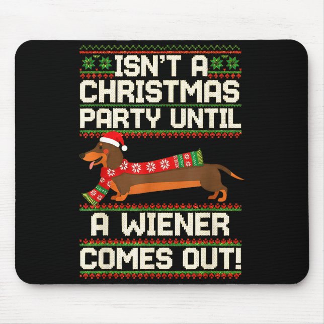 Cool Funny Wiener Dog Christmas Dachshund Holiday  Musmatta (Framsidan)