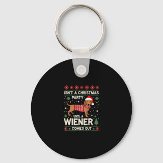 Cool Funny Wiener Dog Christmas Dachshund Holiday  Nyckelring