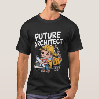 Cool Future Architect Art Pojke Flicka Barn Arkite T Shirt