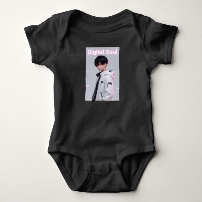 Cool Future Hero Anime Pojke One Piece T Shirt (Framsida)