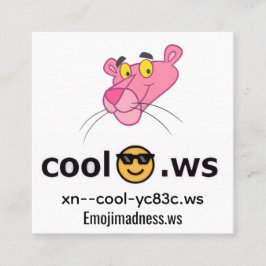 cool fyrkantigt visitkort