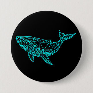 Cool Gamer Whale Button Knapp
