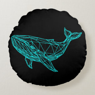 Cool Gamer Whale Kuddiskast Rund Kudde