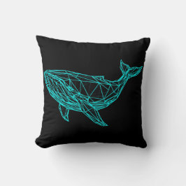 Cool Gamer Whale Throw Pillow Kudde