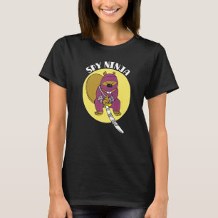 Cool Gaming Spion Bäver Ninja Gamer Pojkar Flickor T Shirt