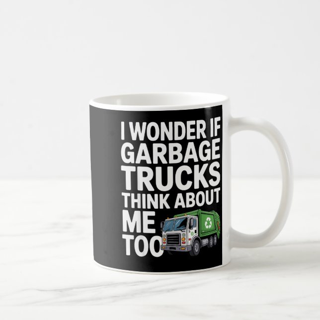 Cool Garbage Truck Design For Men Women Trash Garb Kaffemugg (Höger)