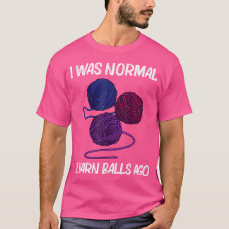 Cool Garnpresent För Män Kvinnor Virkare Sticka St T Shirt