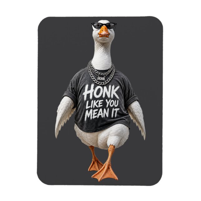 Cool Gås som bär solglasögon Magnet (Vertikal)