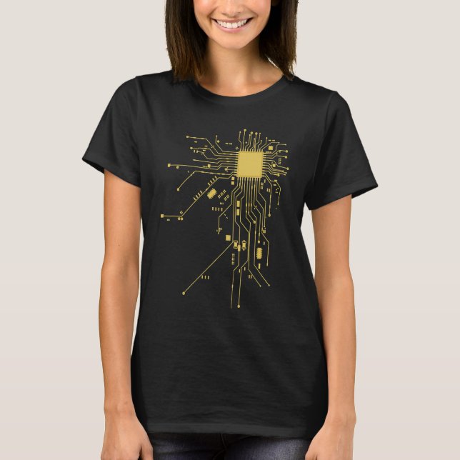 Cool Geek CPU T Shirt (Framsida)