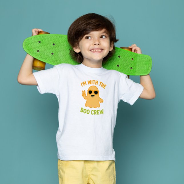 Cool Ghost Halloween T-Shirt | Funny Kids Tee (Skapare uppladdad)