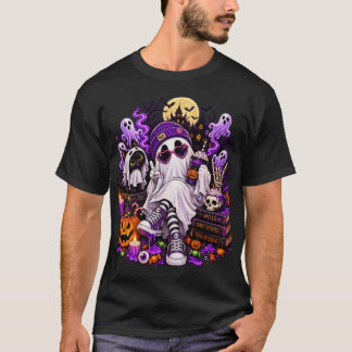 Cool Ghost Halloween Vibes T Shirt