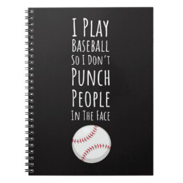 Cool Gifts For Baseball Players Team Athletic Anteckningsbok