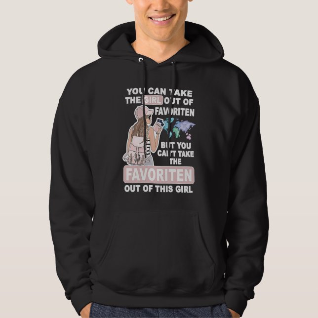 Cool Girl from Favoriten City  Proud Favoriten Gir Hoodie (Framsida)