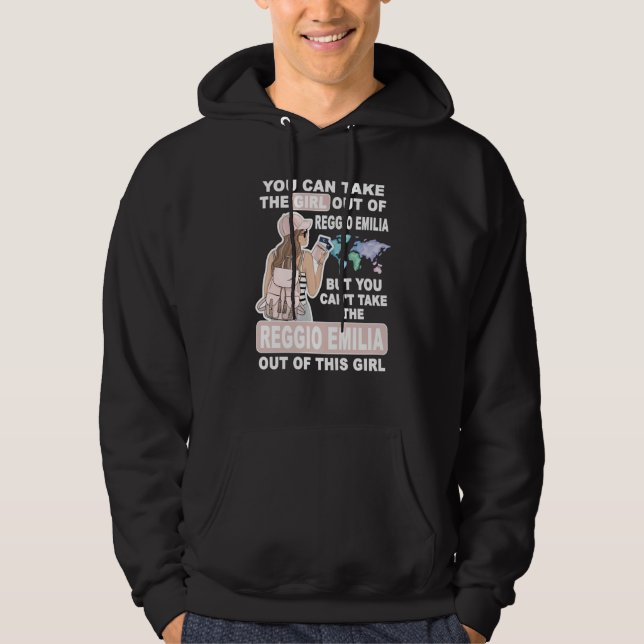 Cool Girl from Reggio Emilia City Proud Reggio Emi Hoodie (Framsida)
