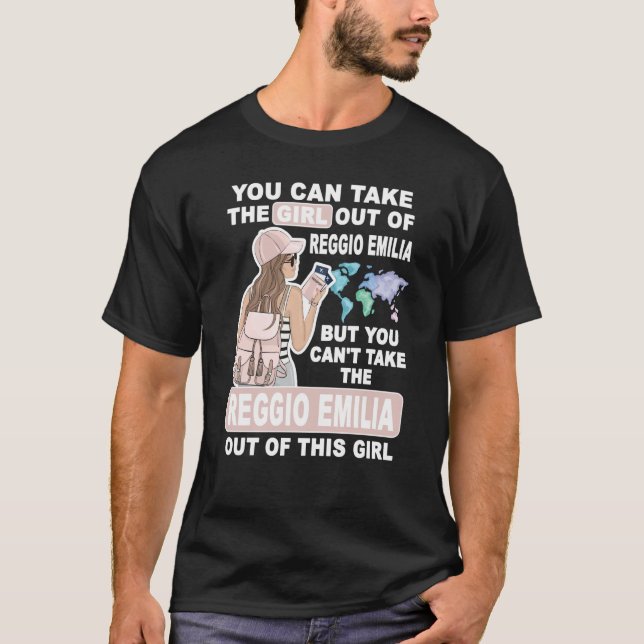 Cool Girl from Reggio Emilia City Proud Reggio Emi T Shirt (Framsida)
