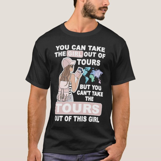 Cool Girl from Tours City  Proud Tours Girl T Shirt (Framsida)