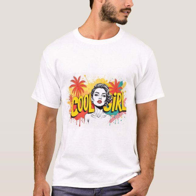 Cool Girl  T Shirt (Framsida)