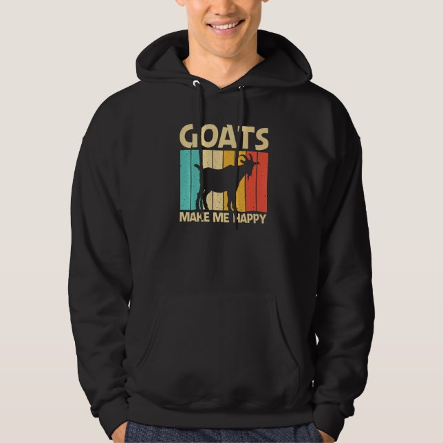 Cool Goat For Men Women Goat Farmer Farming Hoodie (Framsida)