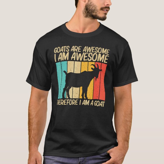 Cool Goat For Men Women Goat Farmer Farming T Shirt (Framsida)