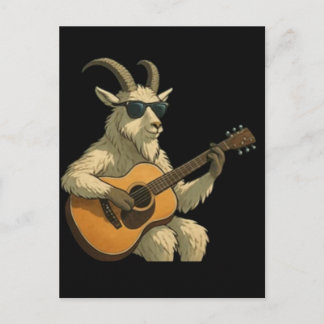Cool Goat med solglasögon T-Shirt – Rolig Chill An Helg Vykort