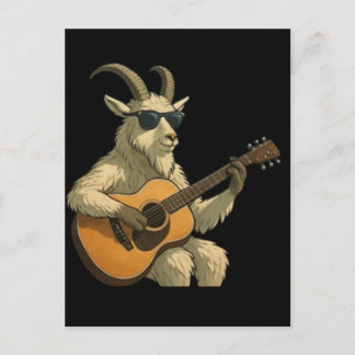 Cool Goat med solglasögon T-Shirt – Rolig Chill An Vykort