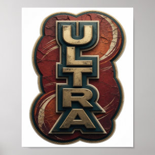 Cool Gold ULTRA Formspråk Poster