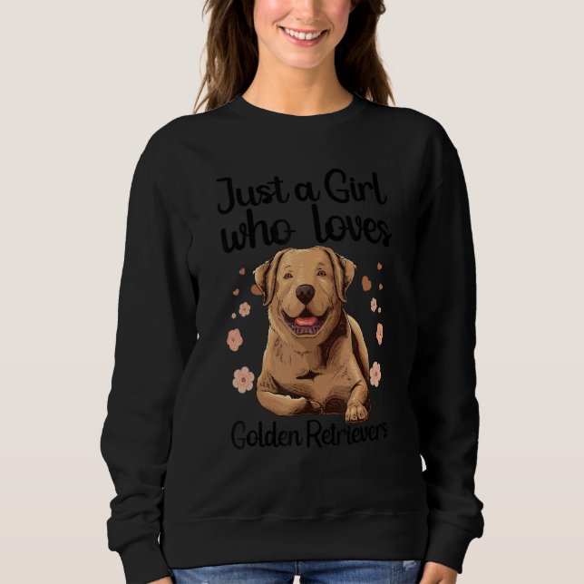 Cool Golden Retriever For Women Girls Puppy Dog  O T Shirt (Framsida)