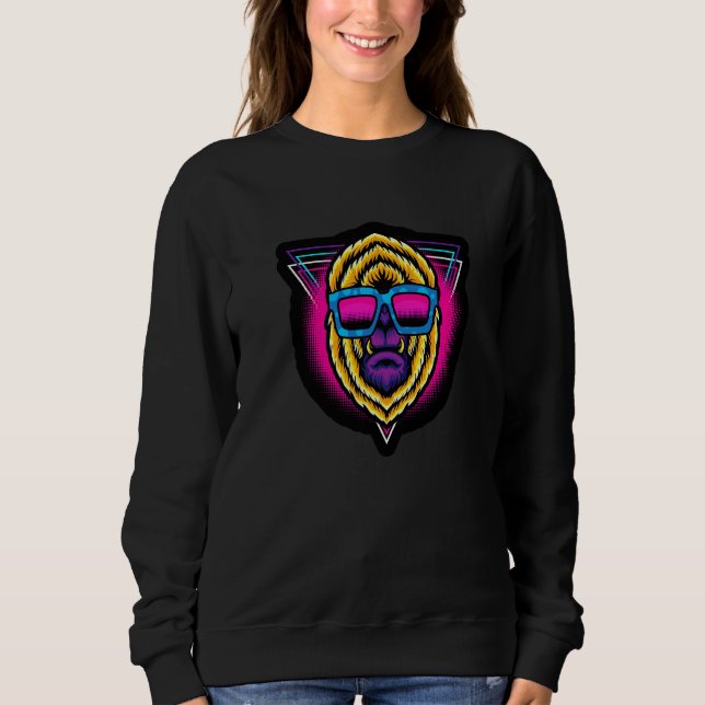 Cool Gorilla Helig Geometri Fraktala Mönster Bra T Shirt (Framsida)