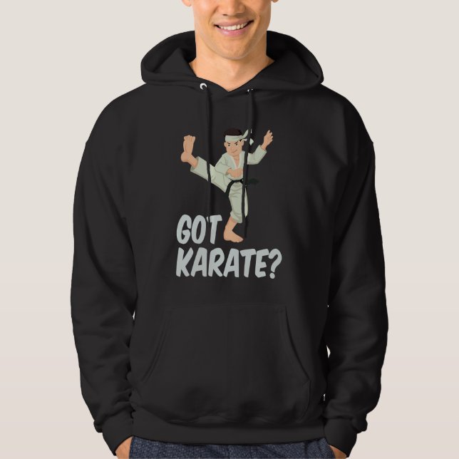 Cool Got Karate Fighting Move Karate Instructors Hoodie (Framsida)