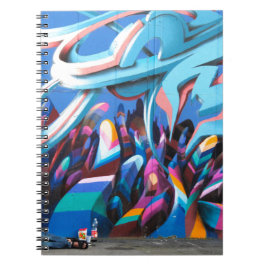 Cool Graffiti-vägg Anteckningsbok Med Spiral