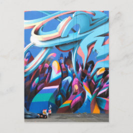 Cool Graffiti-vägg Vykort