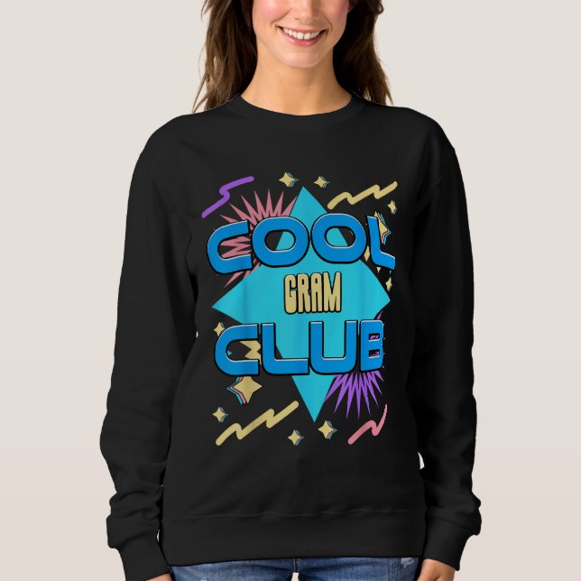 Cool Gram Club  Grandma Humor Grandmom Family 1 T Shirt (Framsida)