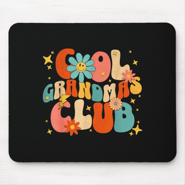 Cool Grandmas Club Groovy Retro Funny New Grandma  Musmatta (Framsidan)