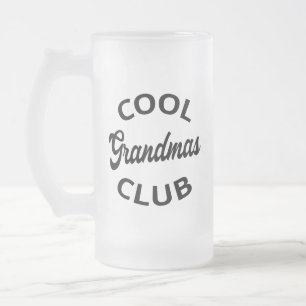 Cool Grandmas Club I Frostat Ölglas