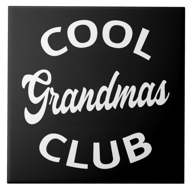 Cool Grandmas Club I Kakelplatta (Framsidan)