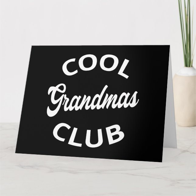 Cool Grandmas Club I Kort (Framsida)